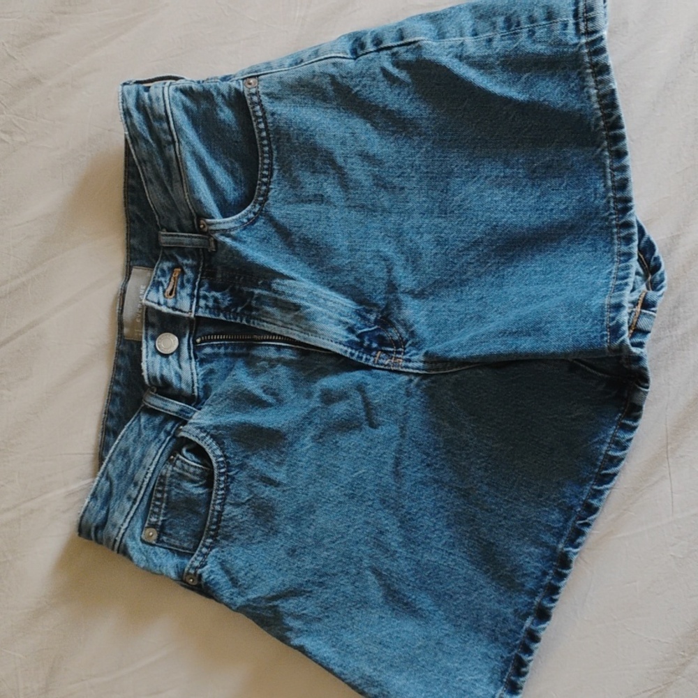 Everlane The A-Line Denim Shorts